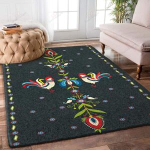 Chicken Flower Rug Sport Decor Gift Floor Decor Living Room Carpet Rug Area Rug - 7ede9ff62988
