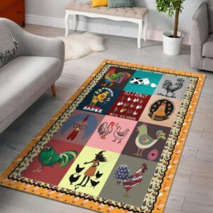 Chicken In My Heart Rug Sport Decor Gift Floor Decor Living Room Carpet Rug Area Rug - 341b625b9872