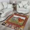 Chicken Love Story Rug Sport Decor Gift Floor Decor Living Room Carpet Rug Area Rug - c156091a9048
