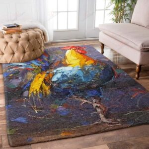 Chicken Painting 2 Rug Sport Decor Gift Floor Decor Living Room Carpet Rug Area Rug - 2b96bd7a1a8b