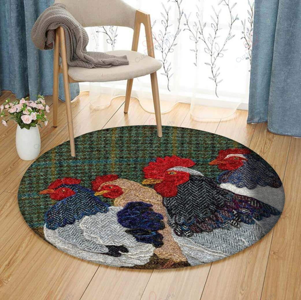 Chicken Painting 3 Round Carpet Floor Rug Living Room Bedroom Decor Round Area Rug Carpet Chicken Painting 3 Round Carpet Floor Rug Living Room Bedroom Decor Round Area Rug Carpet