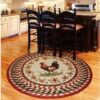 Chicken Pattern 1 Round Carpet Floor Rug Living Room Bedroom Decor Round Area Rug Carpet