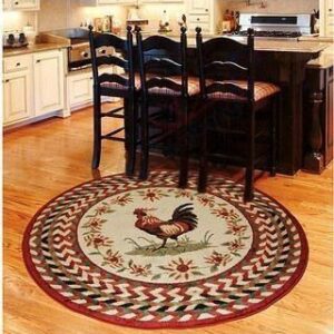 Chicken Pattern 1 Round Carpet Floor Rug Living Room Bedroom Decor Round Area Rug Carpet