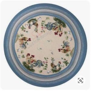 Chicken Pattern 2 Round Carpet Floor Rug Living Room Bedroom Decor Round Area Rug Carpet