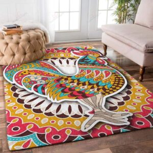 Chicken Pattern 4 Rug Sport Decor Gift Floor Decor Living Room Carpet Rug Area Rug - b36faee35809