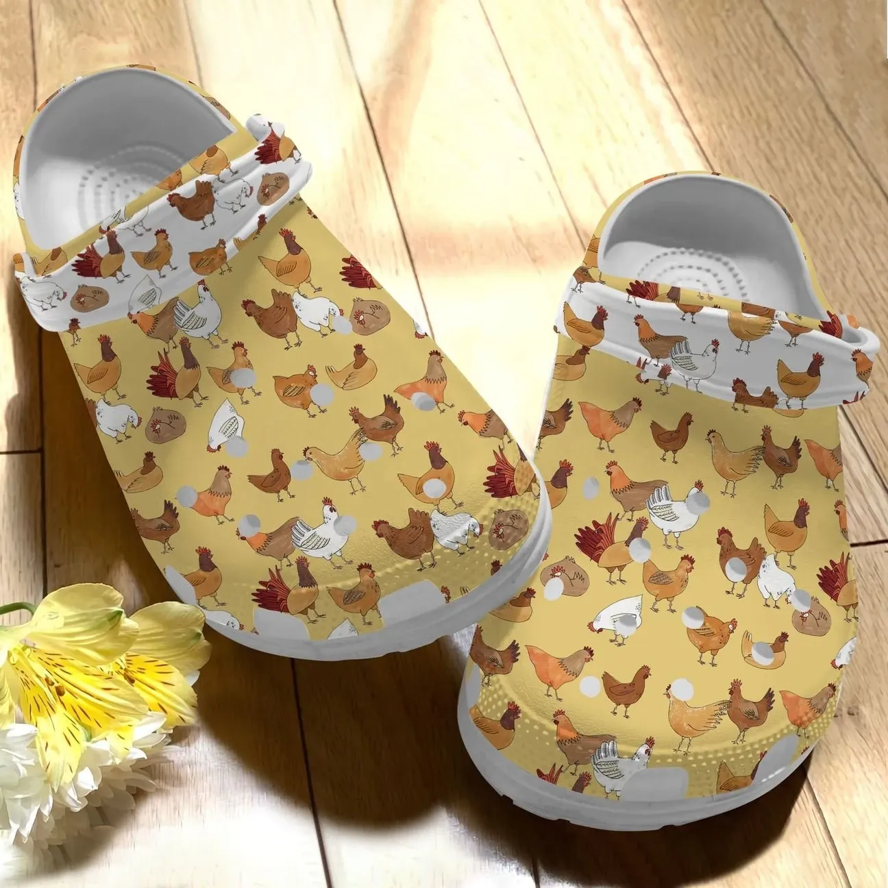 Chicken Personalize Clog Custom Crocs Fashionstyle Comfortable For Women Men Kid Print 3D 6 Colors Little Chickens Chicken Personalize Clog Custom Crocs Fashionstyle Comfortable For Women Men Kid Print 3D 6 Colors Little Chickens