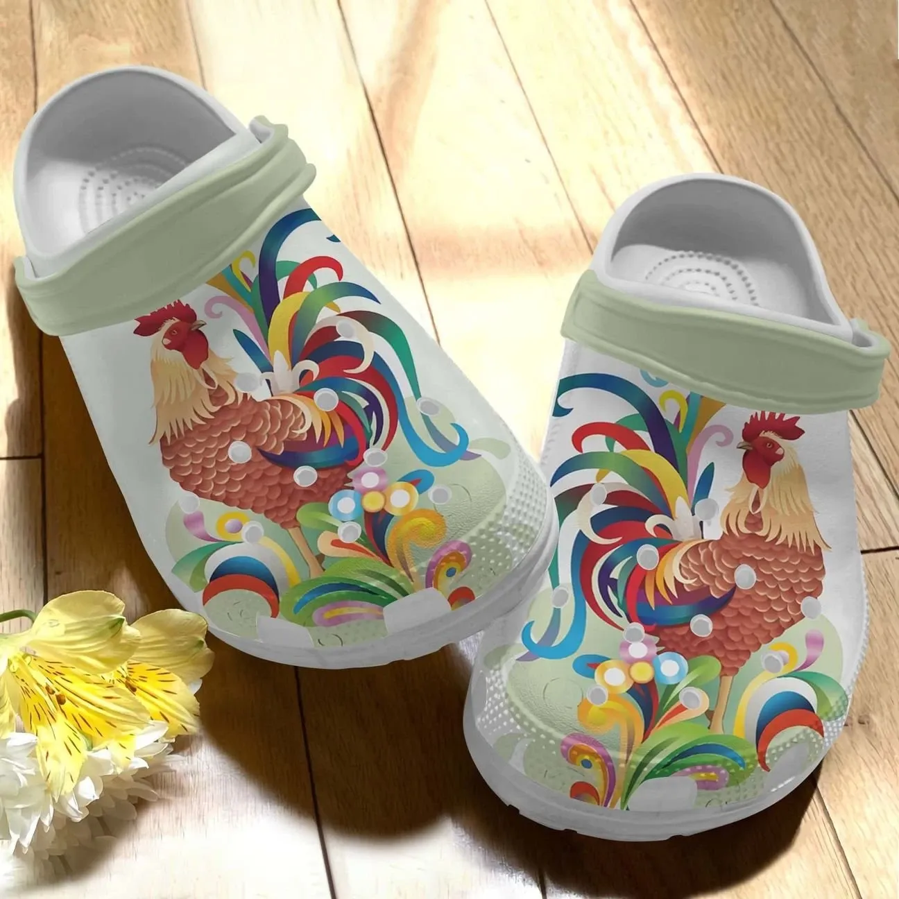 Chicken Personalize Clog Custom Crocs Fashionstyle Comfortable For Women Men Kid Print 3D Colorful Chicken Chicken Personalize Clog Custom Crocs Fashionstyle Comfortable For Women Men Kid Print 3D Colorful Chicken