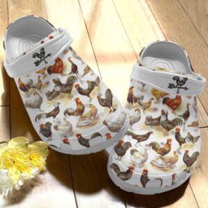 Chicken Personalize Clog Custom Crocs Fashionstyle Comfortable For Women Men Kid Print 3D Cool Chicken Pattern