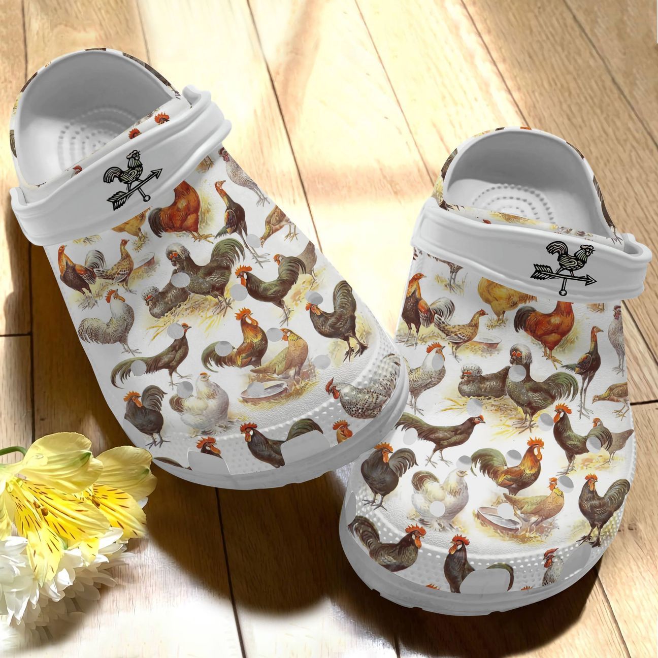 Chicken Personalize Clog Custom Crocs Fashionstyle Comfortable For Women Men Kid Print 3D Cool Chicken Pattern Chicken Personalize Clog Custom Crocs Fashionstyle Comfortable For Women Men Kid Print 3D Cool Chicken Pattern