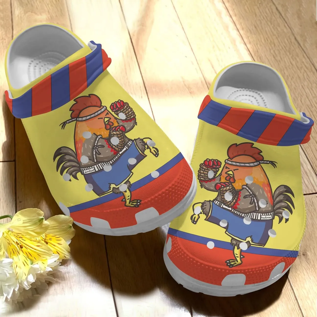 Chicken Personalize Clog Custom Crocs Fashionstyle Comfortable For Women Men Kid Print 3D Whitesole Boxing Chicken Chicken Personalize Clog Custom Crocs Fashionstyle Comfortable For Women Men Kid Print 3D Whitesole Boxing Chicken