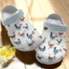 Chicken Personalize Clog Custom Crocs Fashionstyle Comfortable For Women Men Kid Print 3D Whitesole Crazy Chickens