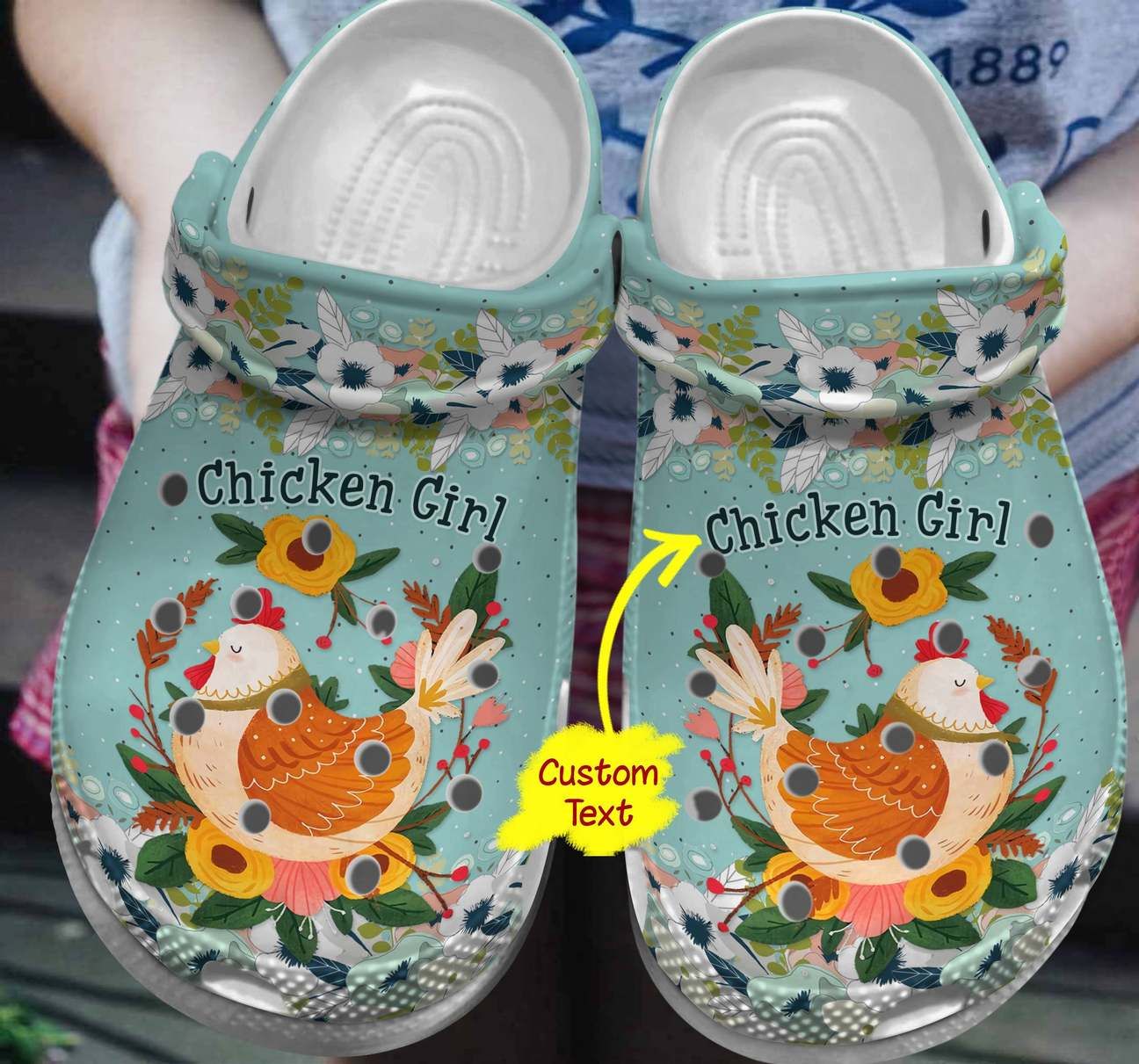 Chicken Personalized Clog Custom Crocs Comfortablefashion Style Comfortable For Women Men Kid Print 3D Chicken Girl Chicken Personalized Clog Custom Crocs Comfortablefashion Style Comfortable For Women Men Kid Print 3D Chicken Girl