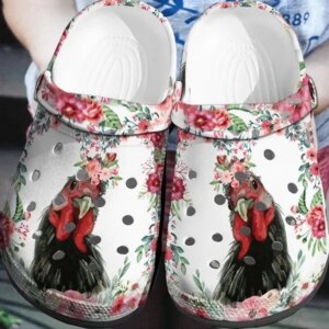 Chicken Personalized Clog Custom Crocs Comfortablefashion Style Comfortable For Women Men Kid Print 3D Floral Chicken Mom