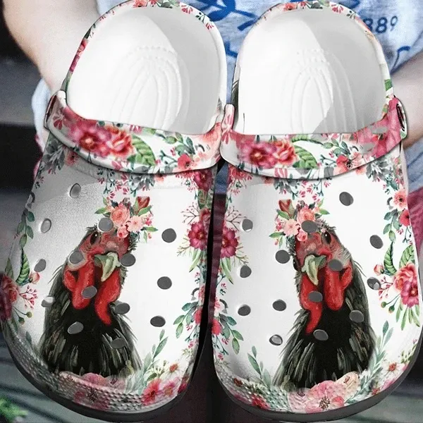 Chicken Personalized Clog Custom Crocs Comfortablefashion Style Comfortable For Women Men Kid Print 3D Floral Chicken Mom Chicken Personalized Clog Custom Crocs Comfortablefashion Style Comfortable For Women Men Kid Print 3D Floral Chicken Mom