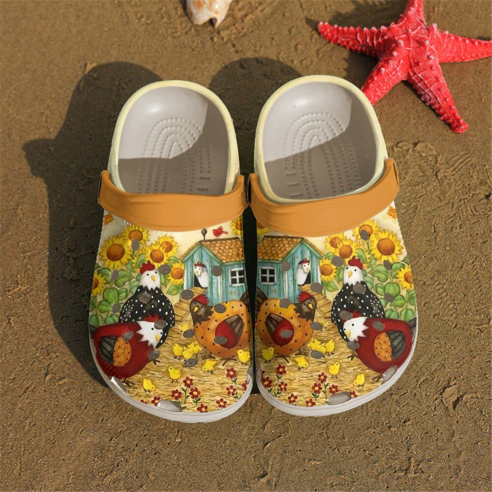 Chicken Personalized Clog Custom Crocs Comfortablefashion Style Comfortable For Women Men Kid Print 3D Happiness Chicken Personalized Clog Custom Crocs Comfortablefashion Style Comfortable For Women Men Kid Print 3D Happiness