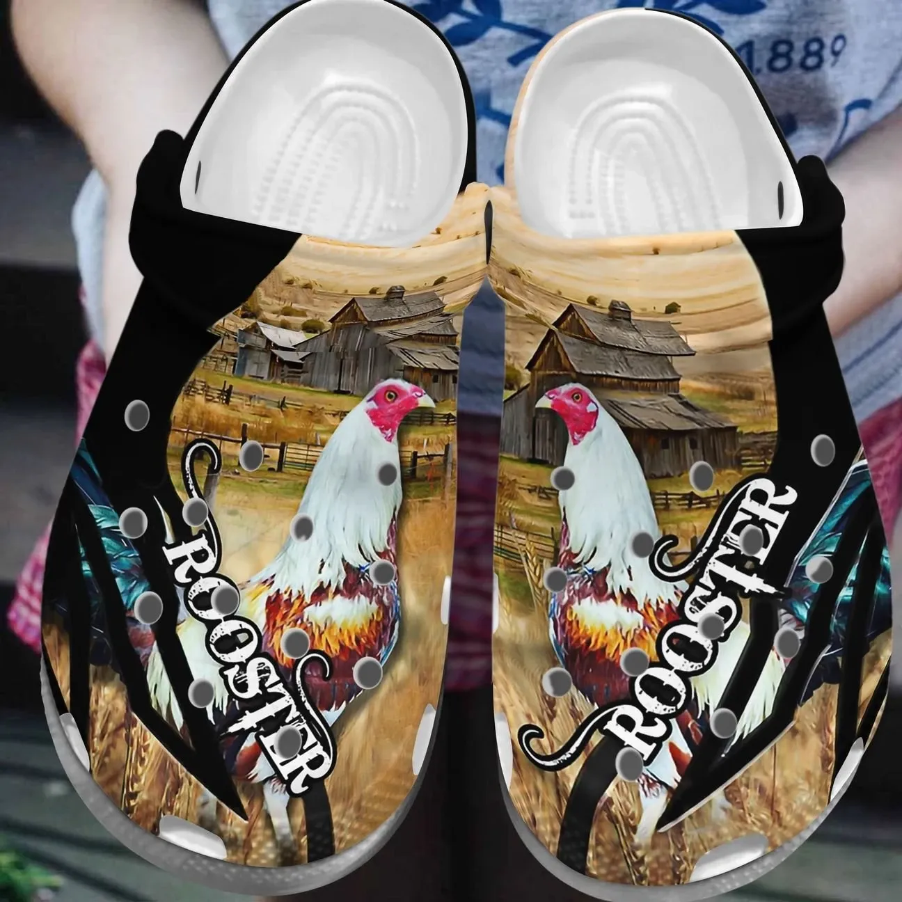 Chicken Personalized Clog Custom Crocs Comfortablefashion Style Comfortable For Women Men Kid Print 3D Rooster Chicken Personalized Clog Custom Crocs Comfortablefashion Style Comfortable For Women Men Kid Print 3D Rooster