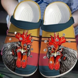 Chicken Retro Crocs Crocband Clog Comfortable For Mens Womens Classic Clog Water Shoes Clog