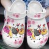 Chicken Talk Crocs Clog Classic Clog Whitesole Shoes