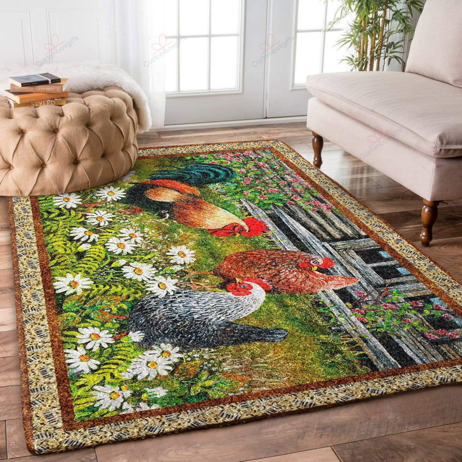Chickens In The Garden Rug Sport Decor Gift Floor Decor Living Room Carpet Rug Area Rug - a9faa1765dd8 Chickens In The Garden Rug Sport Decor Gift Floor Decor Living Room Carpet Rug Area Rug - a9faa1765dd8