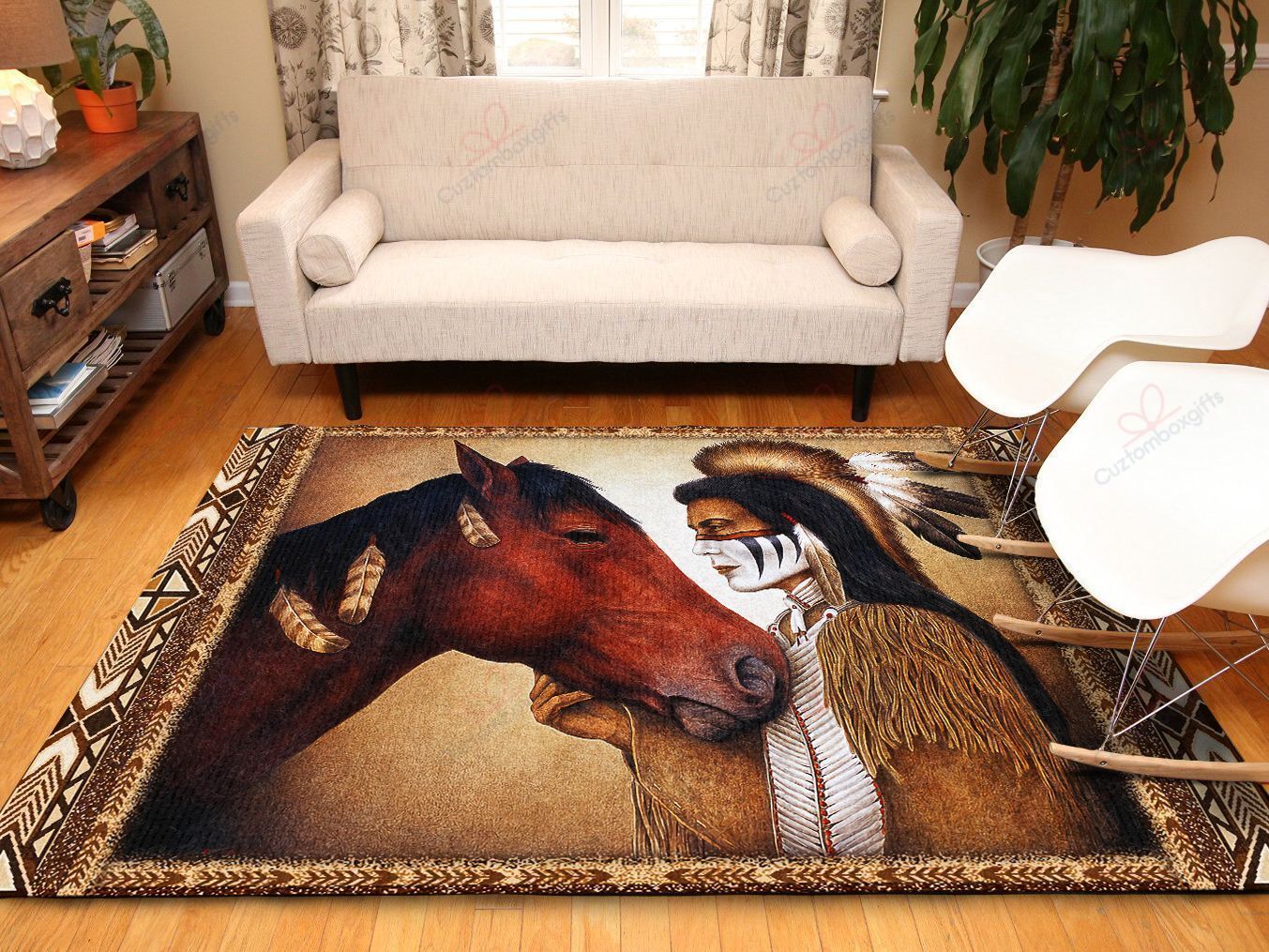 Chief And Horse Native American Rug Sport Decor Gift Floor Decor Living Room Carpet Rug Area Rug - 6b297a77c525 Chief And Horse Native American Rug Sport Decor Gift Floor Decor Living Room Carpet Rug Area Rug - 6b297a77c525