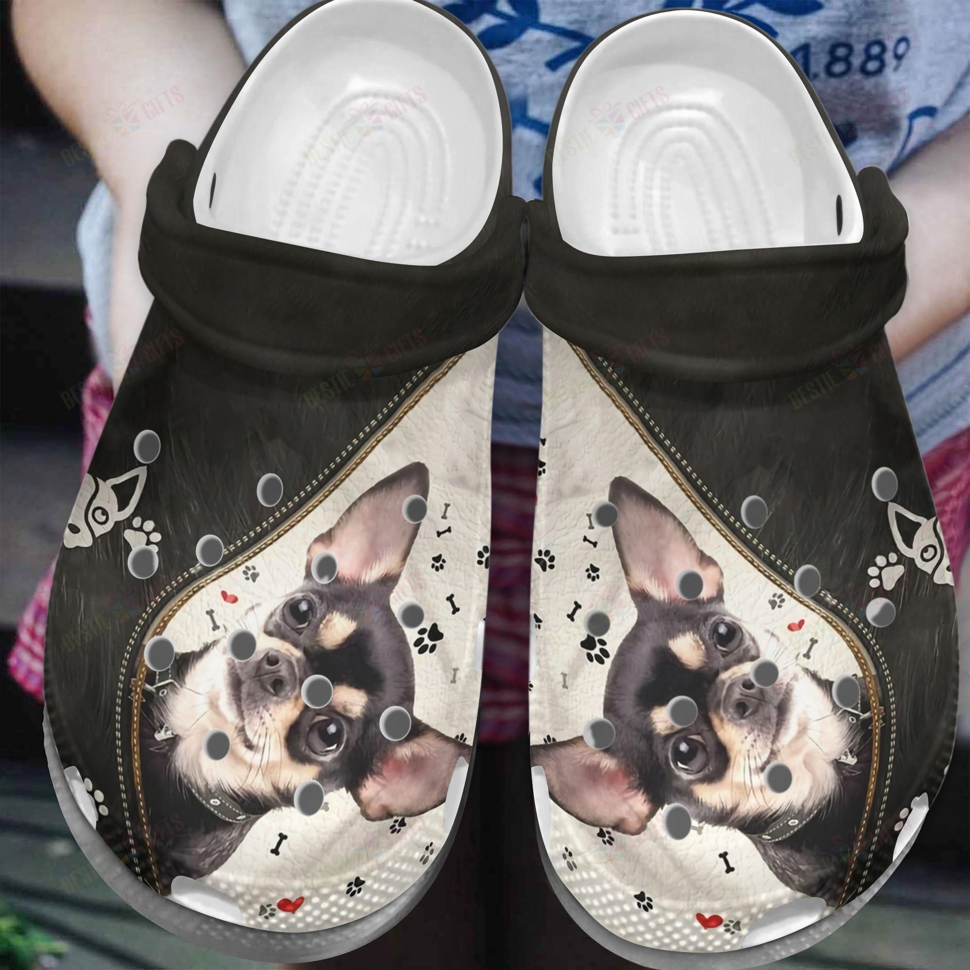 Chihuahua Crocs Clog Classic Clog Chihuahua Kissese Shoes Chihuahua Crocs Clog Classic Clog Chihuahua Kissese Shoes