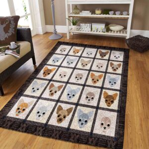 Chihuahua Dogs Rug Sport Decor Gift Floor Decor Living Room Carpet Rug Area Rug - 62738278532e
