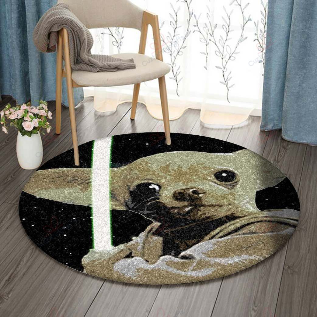 Chihuahua Round Carpet Floor Rug Living Room Bedroom Decor Round Area Rug Carpet Chihuahua Round Carpet Floor Rug Living Room Bedroom Decor Round Area Rug Carpet
