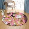 Chihuahua Round Carpet Floor Rug Living Room Bedroom Decor Round Area Rug Carpet