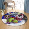 Chihuahua In Snow Round Carpet Floor Rug Living Room Bedroom Decor Round Area Rug Carpet
