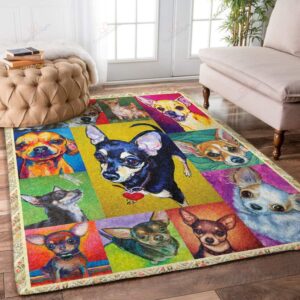 Chihuahua Painting Rug Sport Decor Gift Floor Decor Living Room Carpet Rug Area Rug - 20d133fc37b3