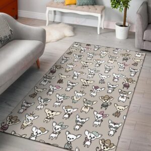 Chihuahua Pattern 2 Rug Sport Decor Gift Floor Decor Living Room Carpet Rug Area Rug - aff64ce49dc8