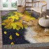 Chihuahua Sunflower Rug Sport Decor Gift Floor Decor Living Room Carpet Rug Area Rug - 084a2309658e