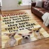 Chihuahua Warning Rug Sport Decor Gift Floor Decor Living Room Carpet Rug Area Rug - eb1aad97f79d