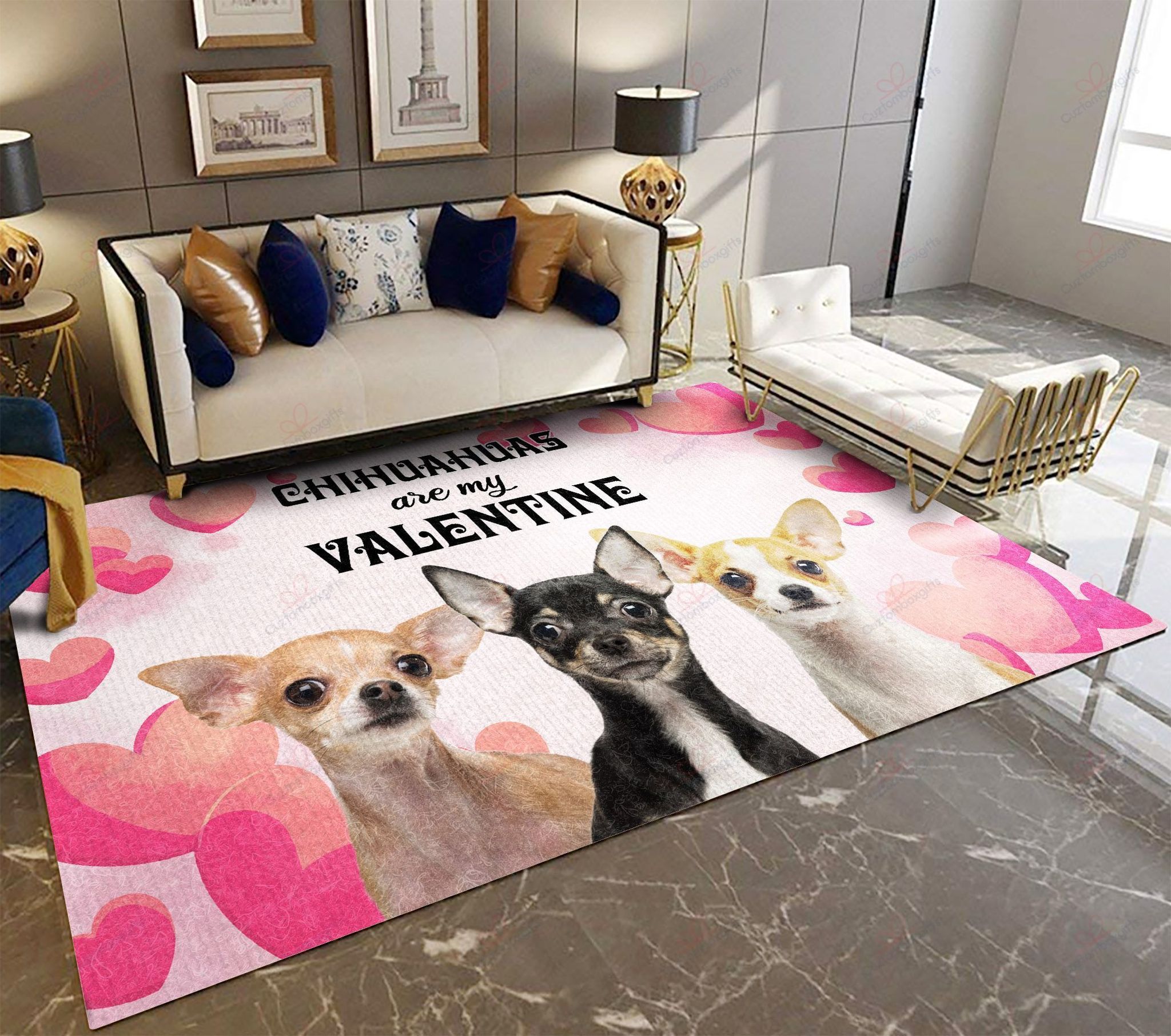 Chihuahuas Are My Valentine Rug Sport Decor Gift Floor Decor Living Room Carpet Rug Area Rug - 42dface8ccfd Chihuahuas Are My Valentine Rug Sport Decor Gift Floor Decor Living Room Carpet Rug Area Rug - 42dface8ccfd