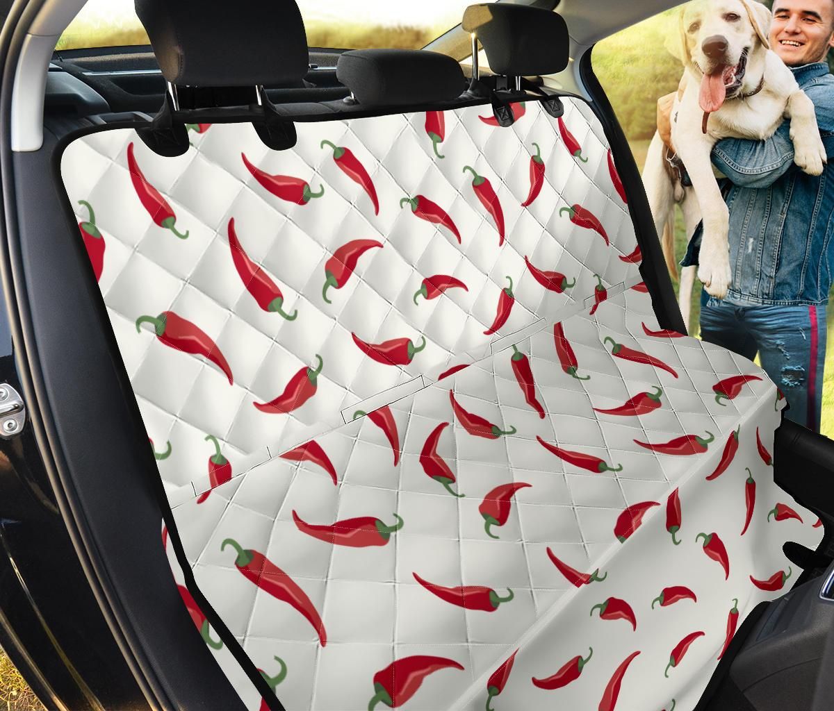 Chilli Peppers Pattern Print Car Back Seat Cover Dog Car Seat Covers - 9f5bc677c975 Chilli Peppers Pattern Print Car Back Seat Cover Dog Car Seat Covers - 9f5bc677c975
