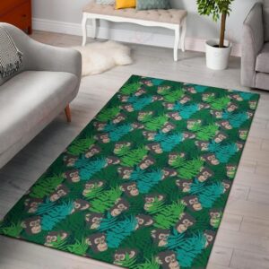 Chimpanzee Pattern 1 Rug Sport Decor Gift Floor Decor Living Room Carpet Rug Area Rug - 949f40889715
