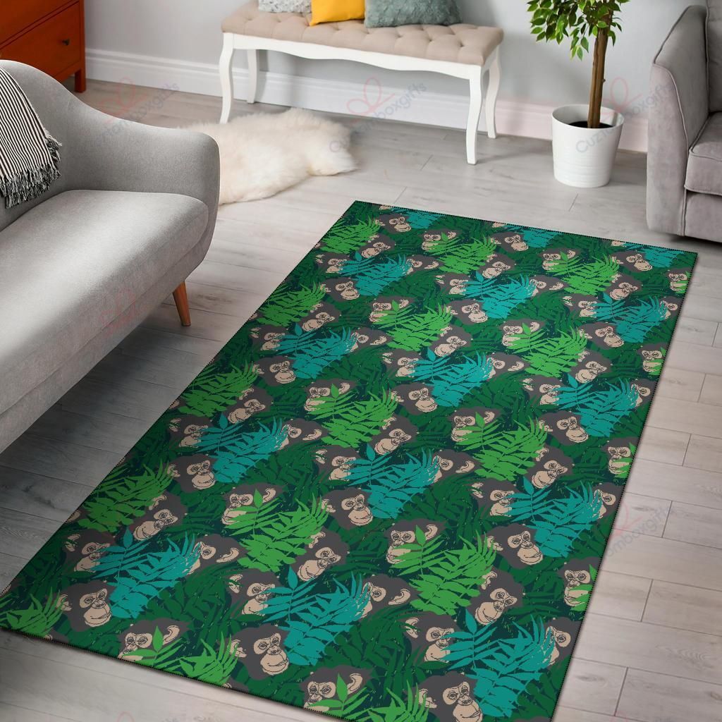 Chimpanzee Pattern 1 Rug Sport Decor Gift Floor Decor Living Room Carpet Rug Area Rug - 949f40889715 Chimpanzee Pattern 1 Rug Sport Decor Gift Floor Decor Living Room Carpet Rug Area Rug - 949f40889715