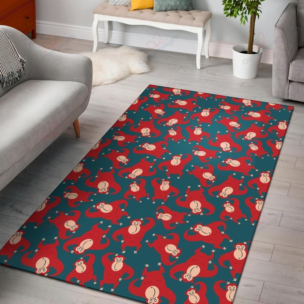 Chimpanzee Pattern 4 Rug Sport Decor Gift Floor Decor Living Room Carpet Rug Area Rug - 1d44f1aaea34 Chimpanzee Pattern 4 Rug Sport Decor Gift Floor Decor Living Room Carpet Rug Area Rug - 1d44f1aaea34