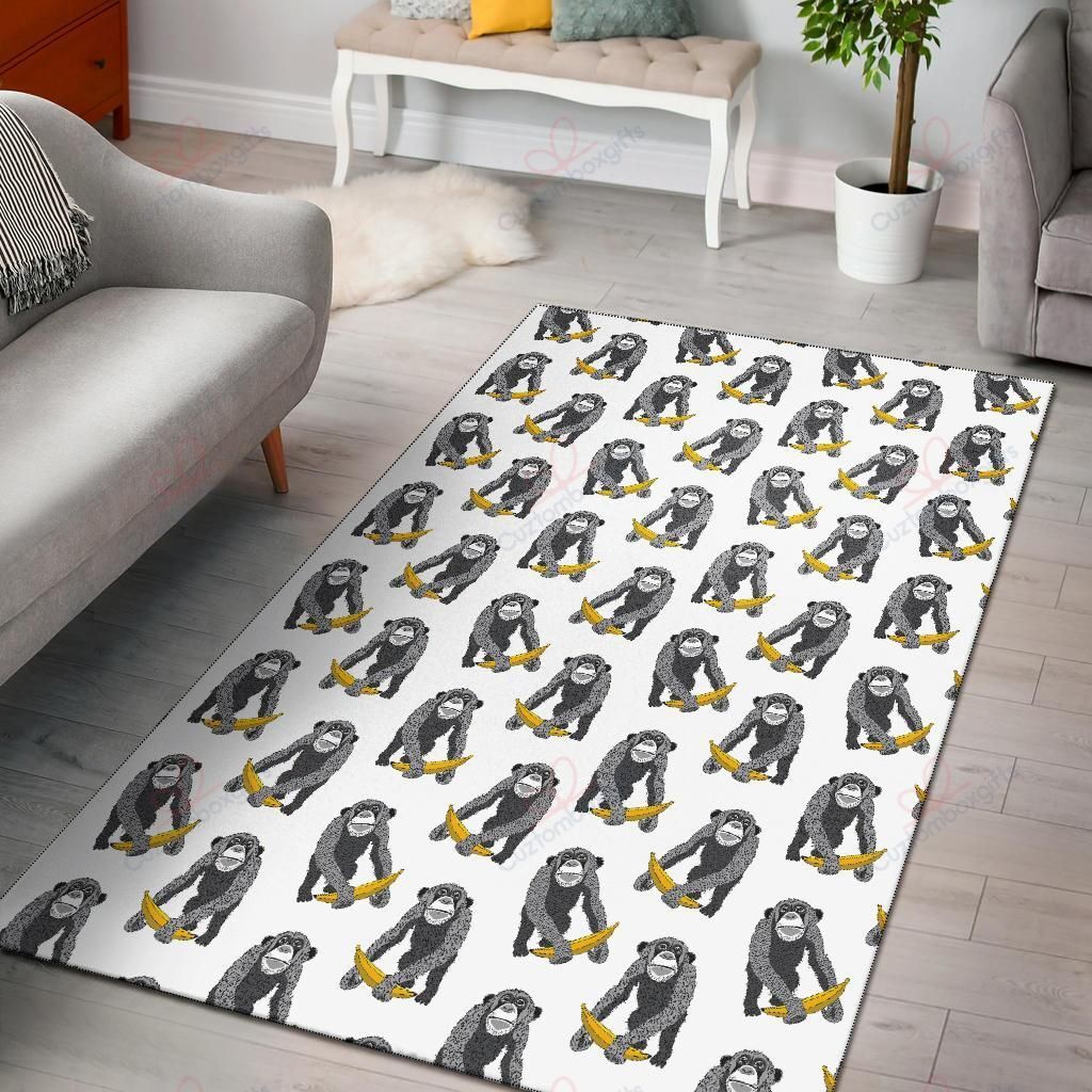 Chimpanzee Pattern 5 Rug Sport Decor Gift Floor Decor Living Room Carpet Rug Area Rug - 1191d1f7e442 Chimpanzee Pattern 5 Rug Sport Decor Gift Floor Decor Living Room Carpet Rug Area Rug - 1191d1f7e442