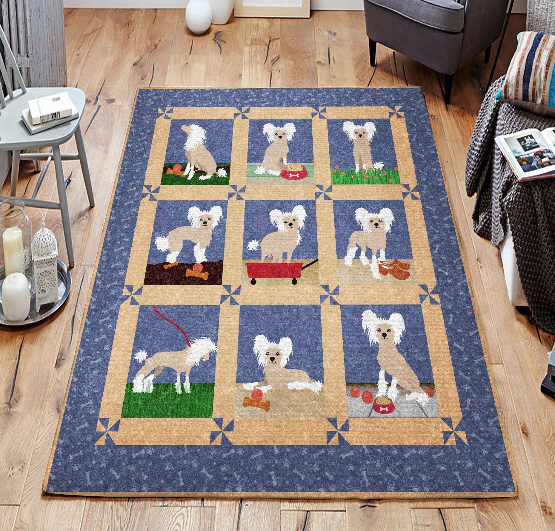Chinese Crested Dog Rug Sport Decor Gift Floor Decor Living Room Carpet Rug Area Rug - 63d87cdaa498 Chinese Crested Dog Rug Sport Decor Gift Floor Decor Living Room Carpet Rug Area Rug - 63d87cdaa498