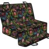 Chinese Dragon Flower Pattern Print Pet Car Back Seat Cover - 7592309517d8
