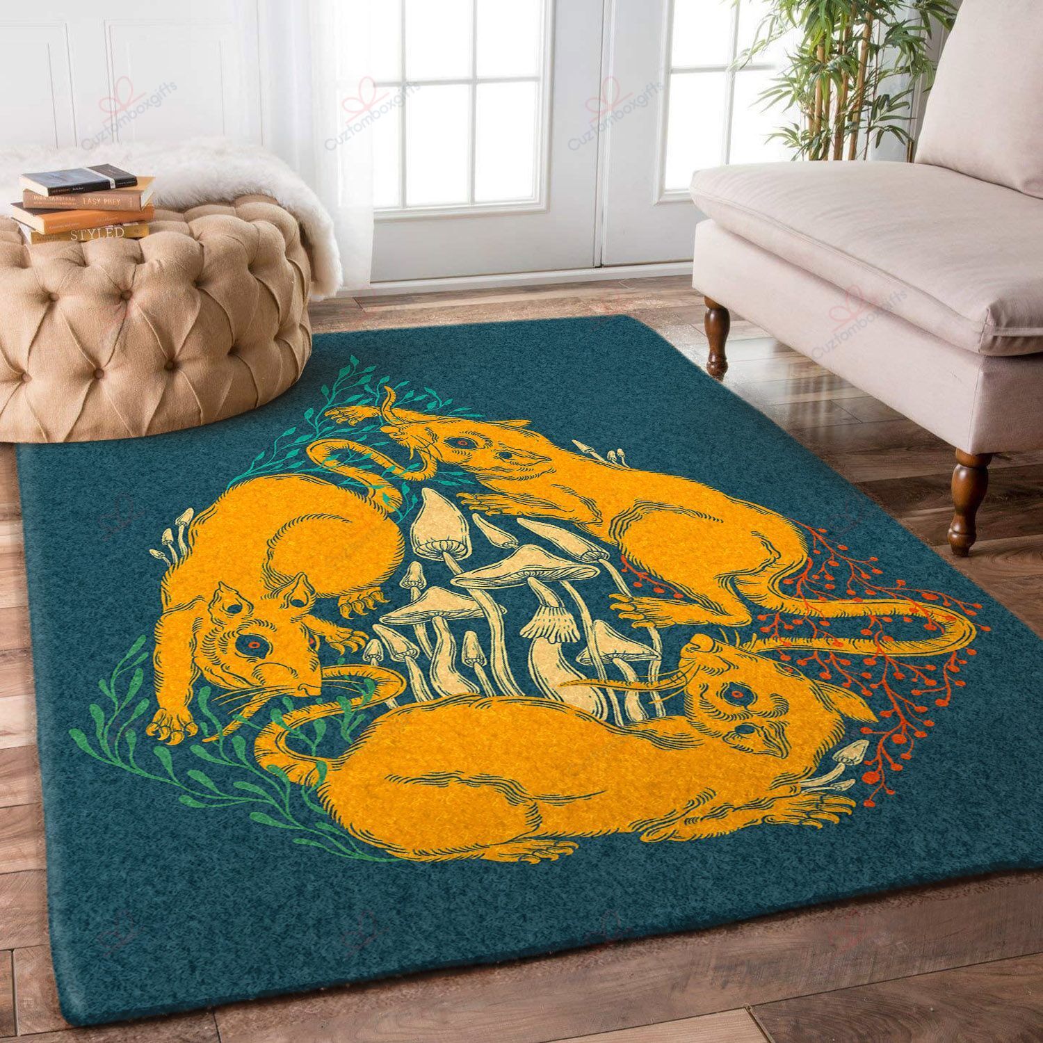 Chinese New Year Year Of The Rat Yellow Rat Lotus Rug Sport Decor Gift Floor Decor Living Room Carpet Rug Area Rug - 10a2857a1e7e Chinese New Year Year Of The Rat Yellow Rat Lotus Rug Sport Decor Gift Floor Decor Living Room Carpet Rug Area Rug - 10a2857a1e7e