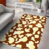 Chocolate And Milk Cow Rug Sport Decor Gift Floor Decor Living Room Carpet Rug Area Rug - 530114e932b4