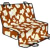 Chocolate And Milk Cow Print Pet Car Back Seat Cover - 5bddce14b818