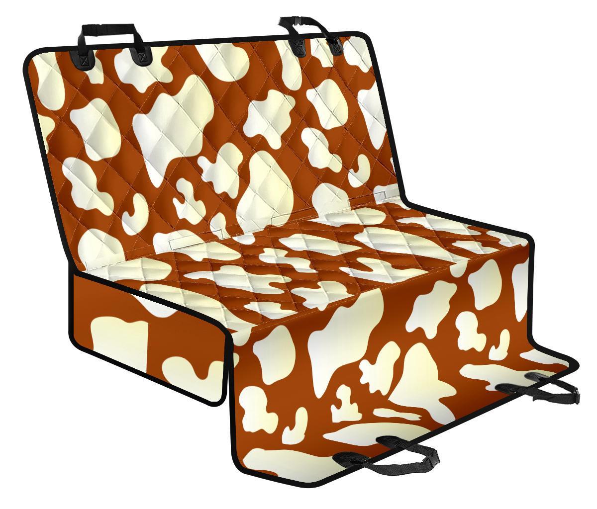 Chocolate And Milk Cow Print Pet Car Back Seat Cover - 5bddce14b818 Chocolate And Milk Cow Print Pet Car Back Seat Cover - 5bddce14b818