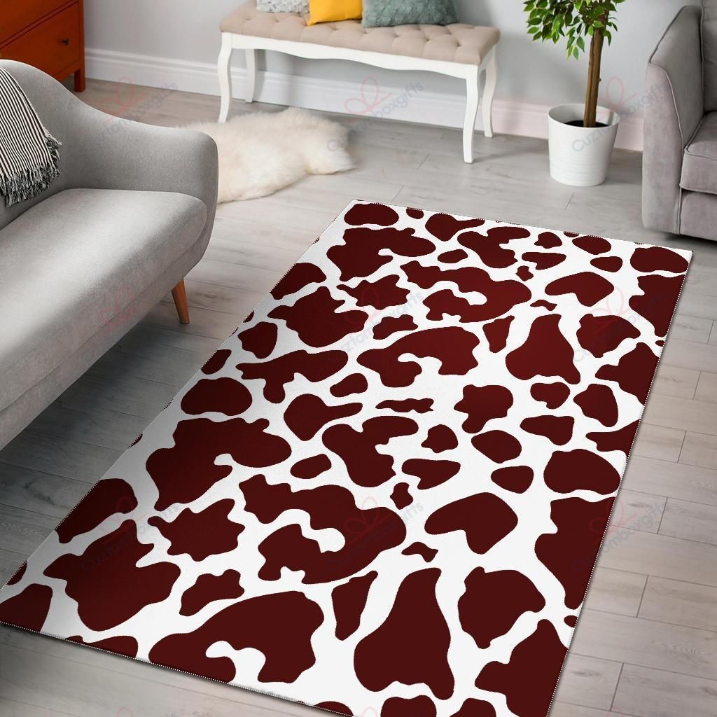 Chocolate Brown And White Cow Rug Sport Decor Gift Floor Decor Living Room Carpet Rug Area Rug - c71df391db14 Chocolate Brown And White Cow Rug Sport Decor Gift Floor Decor Living Room Carpet Rug Area Rug - c71df391db14
