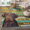 Chocolate Labrador Ill Be Watching You Rug Sport Decor Gift Floor Decor Living Room Carpet Rug Area Rug - f0eb54bbb289