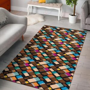 Chocolate Pattern 2 Rug Sport Decor Gift Floor Decor Living Room Carpet Rug Area Rug - 777a5a259bca