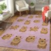 Chow Chow Pink Heart Rug Sport Decor Gift Floor Decor Living Room Carpet Rug Area Rug - 35ac907dfa71