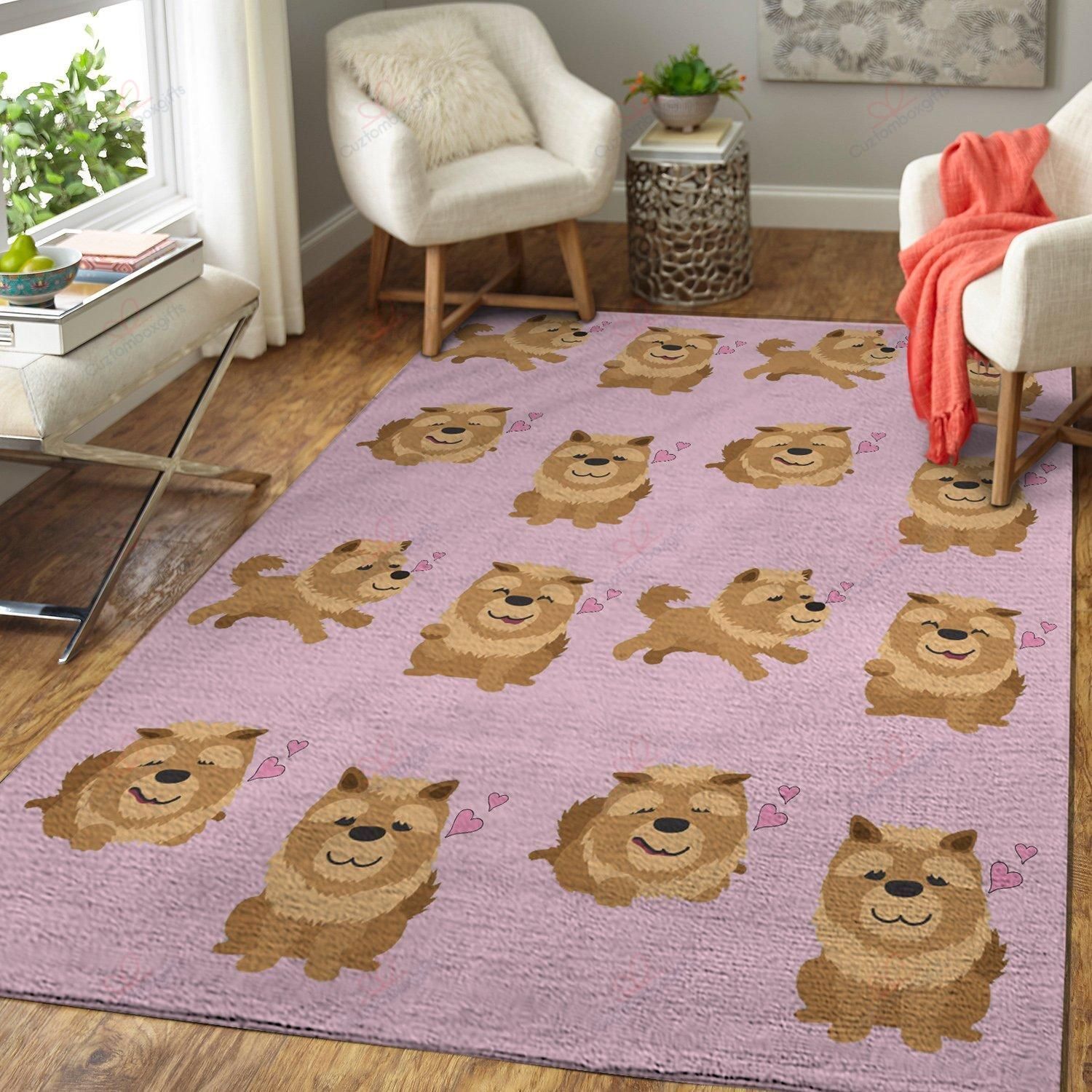Chow Chow Pink Heart Rug Sport Decor Gift Floor Decor Living Room Carpet Rug Area Rug - 35ac907dfa71 Chow Chow Pink Heart Rug Sport Decor Gift Floor Decor Living Room Carpet Rug Area Rug - 35ac907dfa71